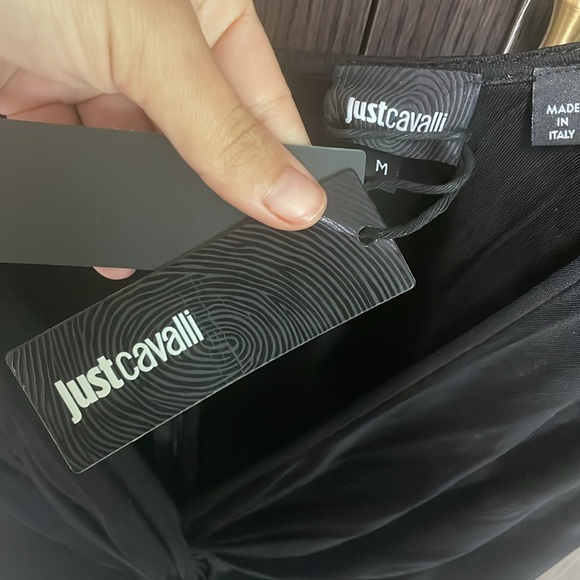 Just Cavalli Exotic Sleeve print black dress 💚🧡 - Picture 8 of 12